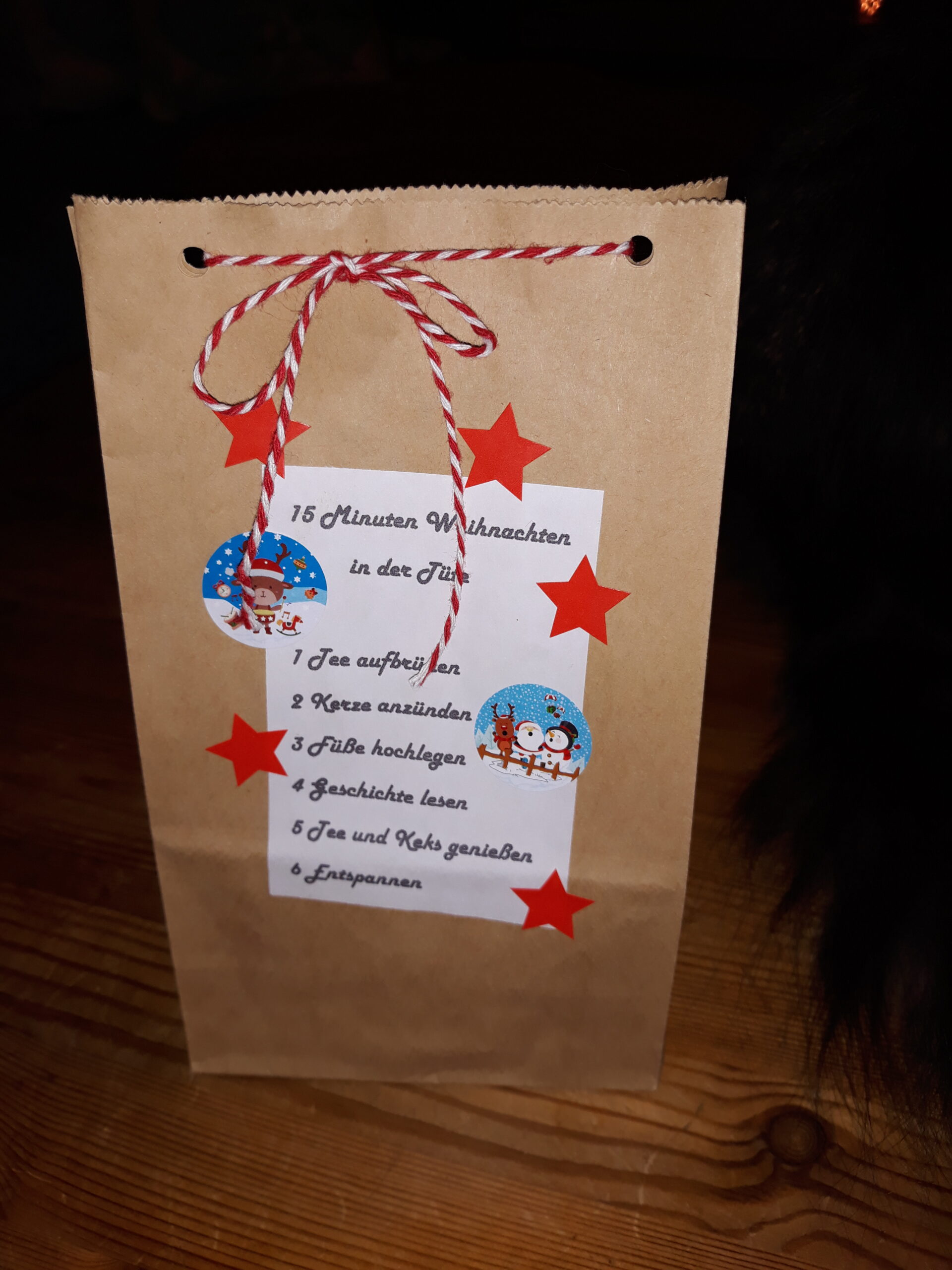 Weihnachttüten basteln